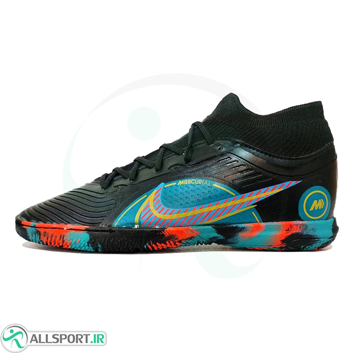 کفش فوتسال سایز کوچک نایک مرکوریال طرح اصلی Nike Mercurial IC Black Green